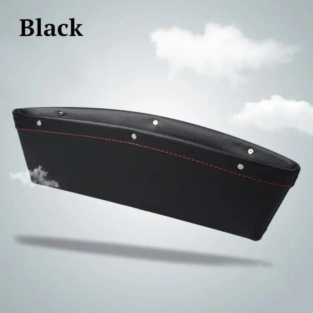 Premium Pu Leather Car Seat Gap Organizer with Rivets