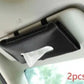 Premium Leather Car Sun Visor Tissue Box Holder