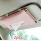 Premium Leather Car Sun Visor Tissue Box Holder