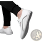 Casual Leather Flat Sneakers Lightweight Breathable