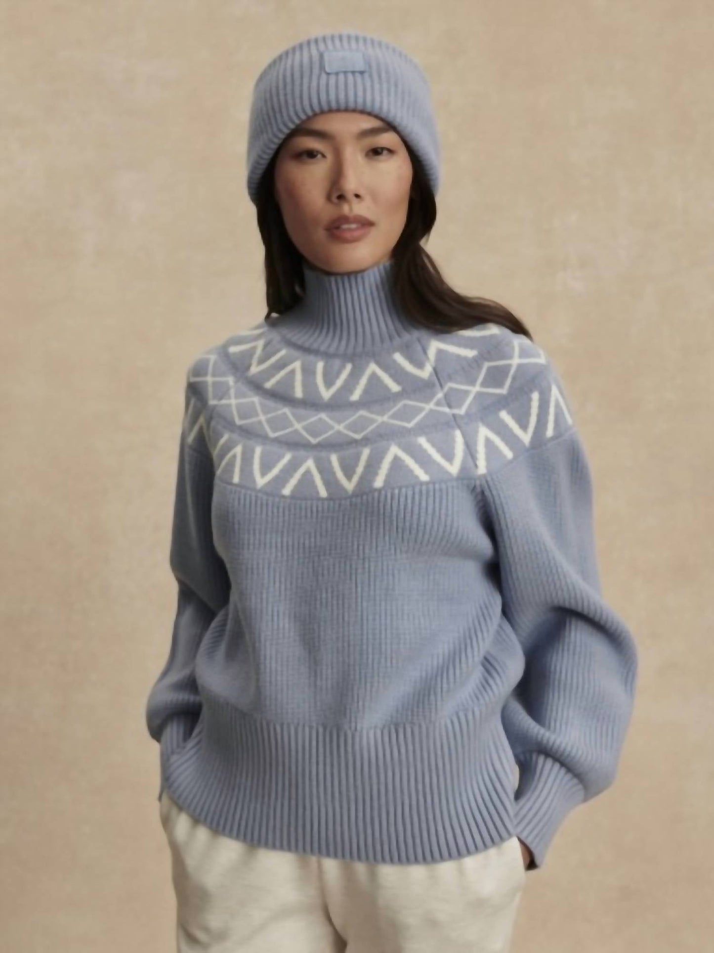 Varley - Marcie Fairisle Yoke Knit Sweater
