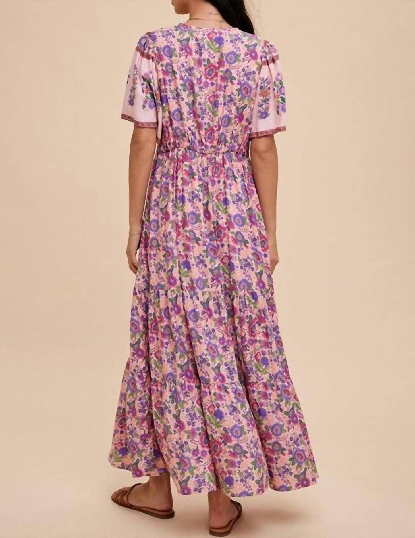 In-Loom - Jana Border Print Midi Dress