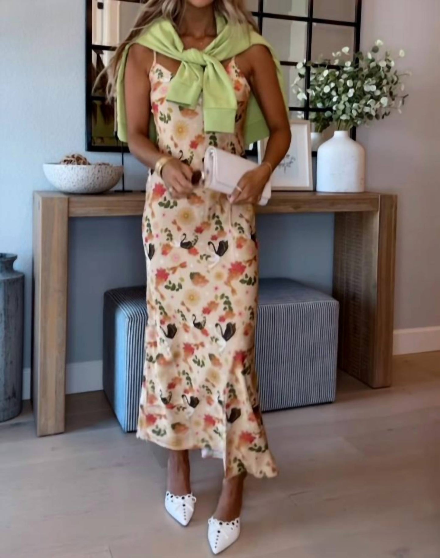 Care Tucker - Lennon Zipslip™️ All Over Swan Dress