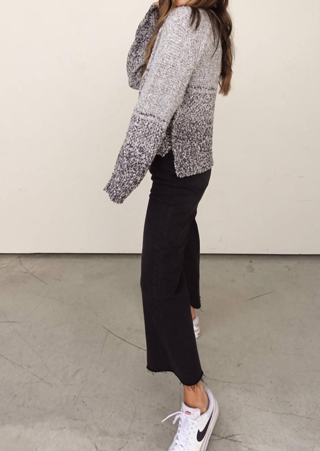 Aemi + Co - Ombre Stripe Sweater
