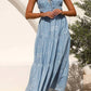 Trendsi - Cutout Printed Sleeveless Midi Cami Dress