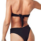 Gigizara - Women's Midnight Surf Bikini Bottom Vintage High-waist Surf Chic