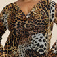 Fashion Szn Curve - Ruffle Leopard Print Maxi Dress - Plus
