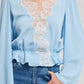 Generation Love - Flippa Georgette Lace Combo Blouse