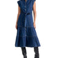Elan - Cap Sleeve Tie Waist Dress