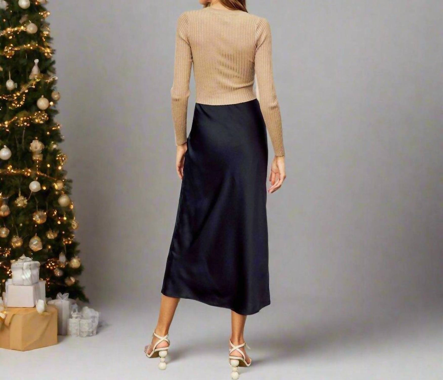 Dress Forum - Satin Midi Skirt