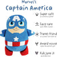 Cubcoats 2-in-1 Transforming Unisex Captain America Classic Zip-up Hoodie Blue