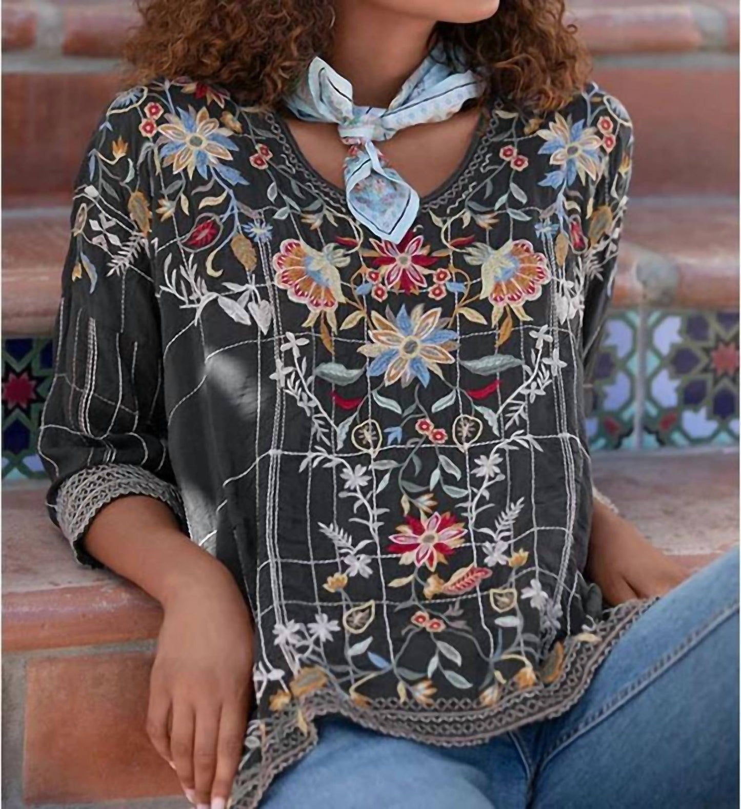 Johnny Was - Embroidered Sienna Blouse