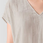 Eileen Fisher - Crushed Velvet V-neck Square Top
