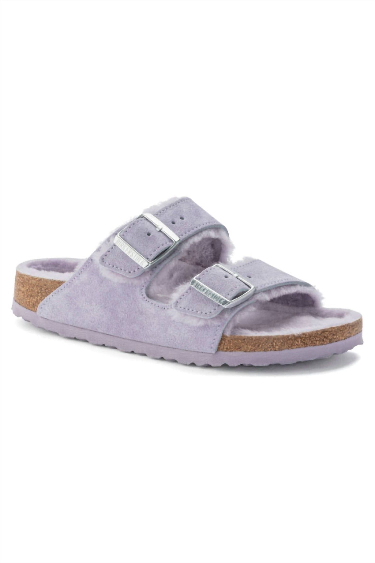 Birkenstock - Women's Arizona Shearling Suede Narrow Sandals