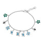 Atlanta Jewelers Supply - Women's Colorful Flower Butterfly Bee Charm Bracelet