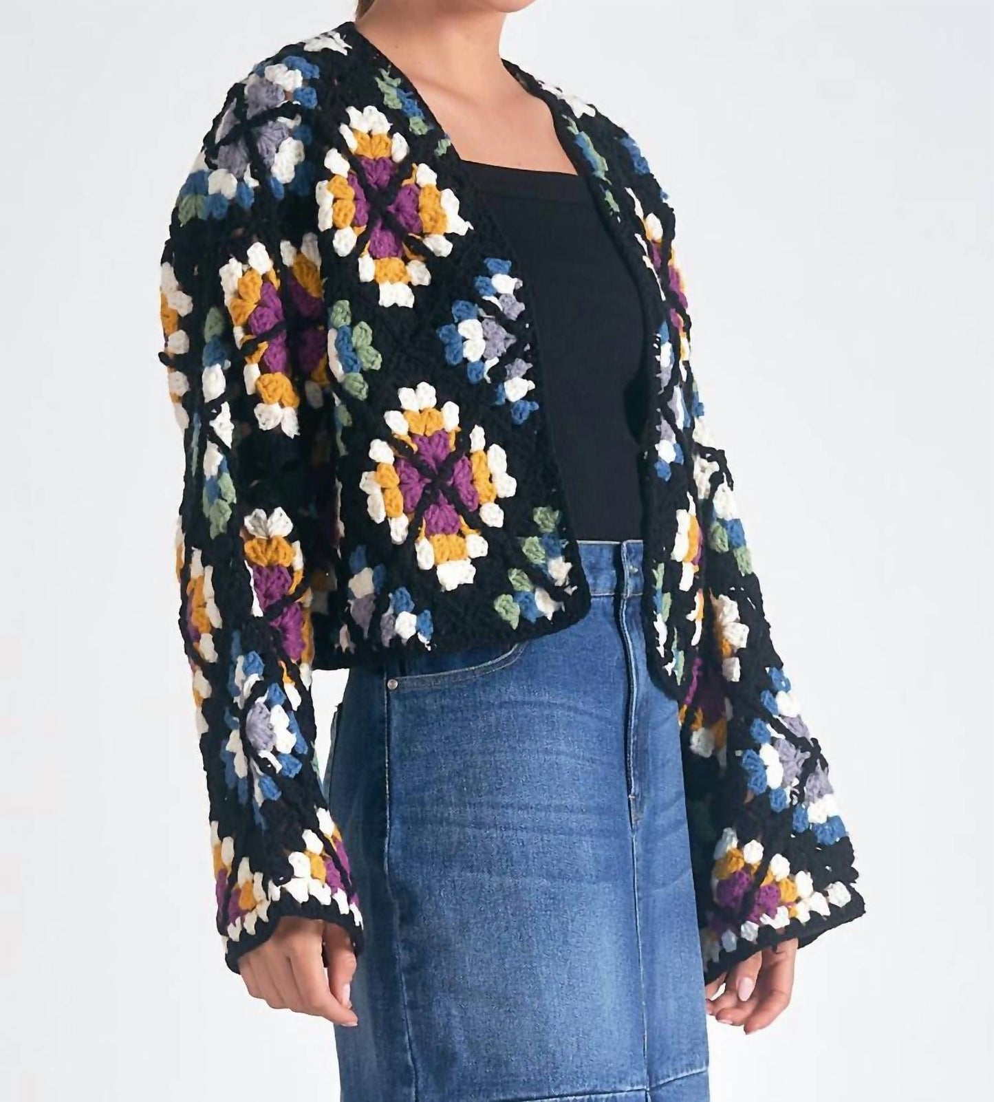 Elan - Crochet Sweater Cardigan