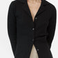 Dāl The Label - Rib Knit Collared Cardigan