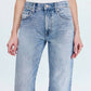Pistola - Lexi Mid Rise Bowed Straight Jean