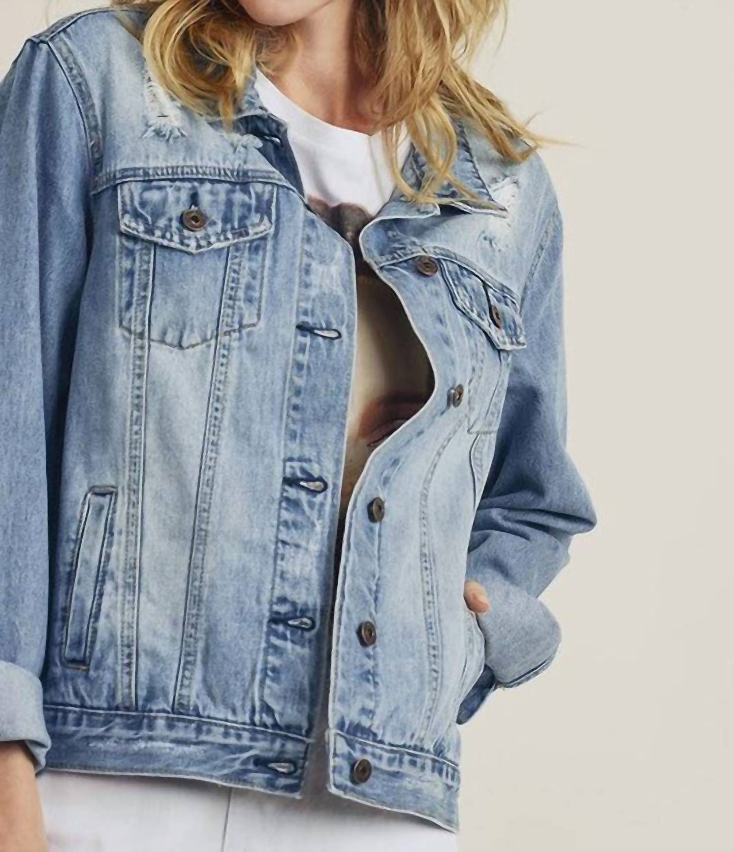 Risen - Relaxed Vintage Distressed Jacket