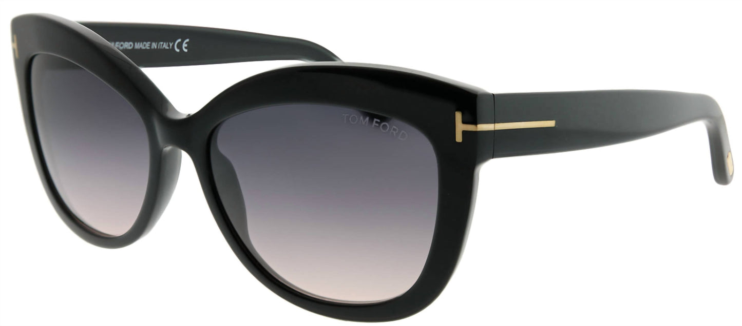 Tom Ford Sunglasses - Alistair Cat-Eye Plastic Sunglasses with Grey Gradient Lens