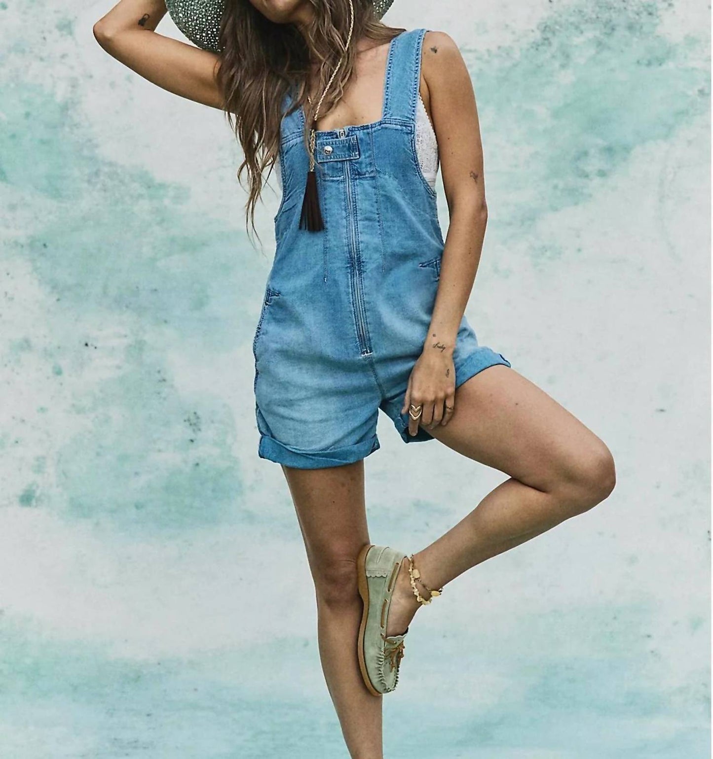 Free People - Jude Shortalls Romper
