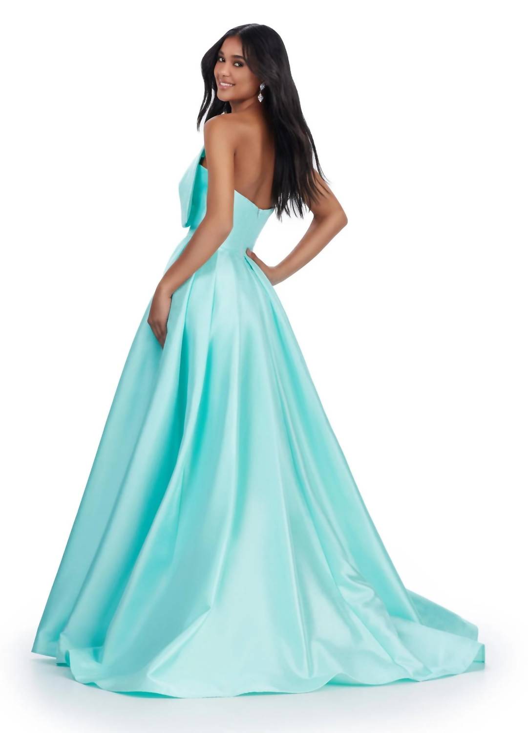 Ashleylauren - Strapless Mikado Ball Gown Dress