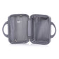 4-Piece PP Spinner Wheel Luggage Set with Cosmetic Case, Light Gray
