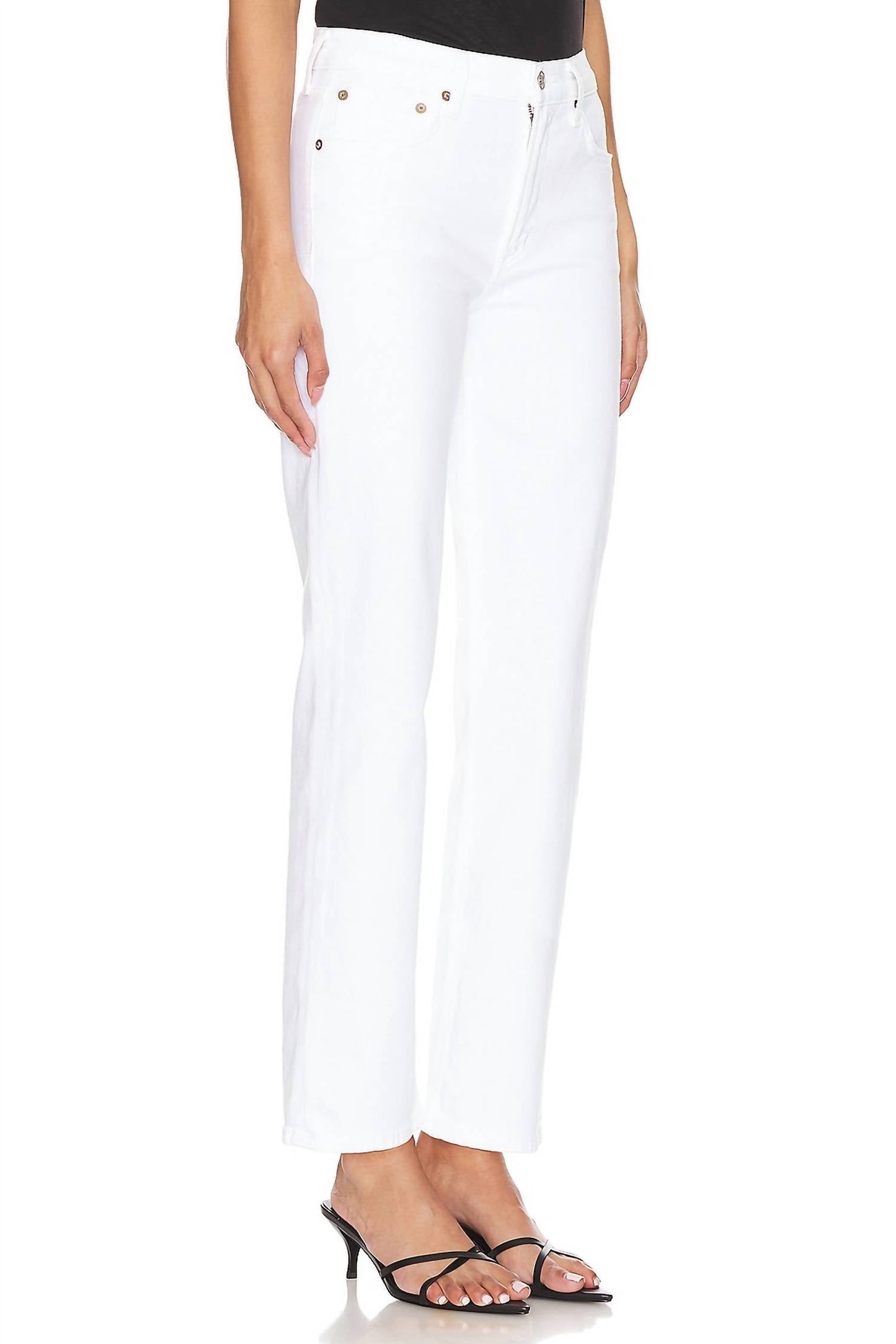 Agolde - Kye Mid Rise Straight Crop Jeans
