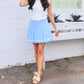 2.7 August Apparel - Danielle Pleated Skort