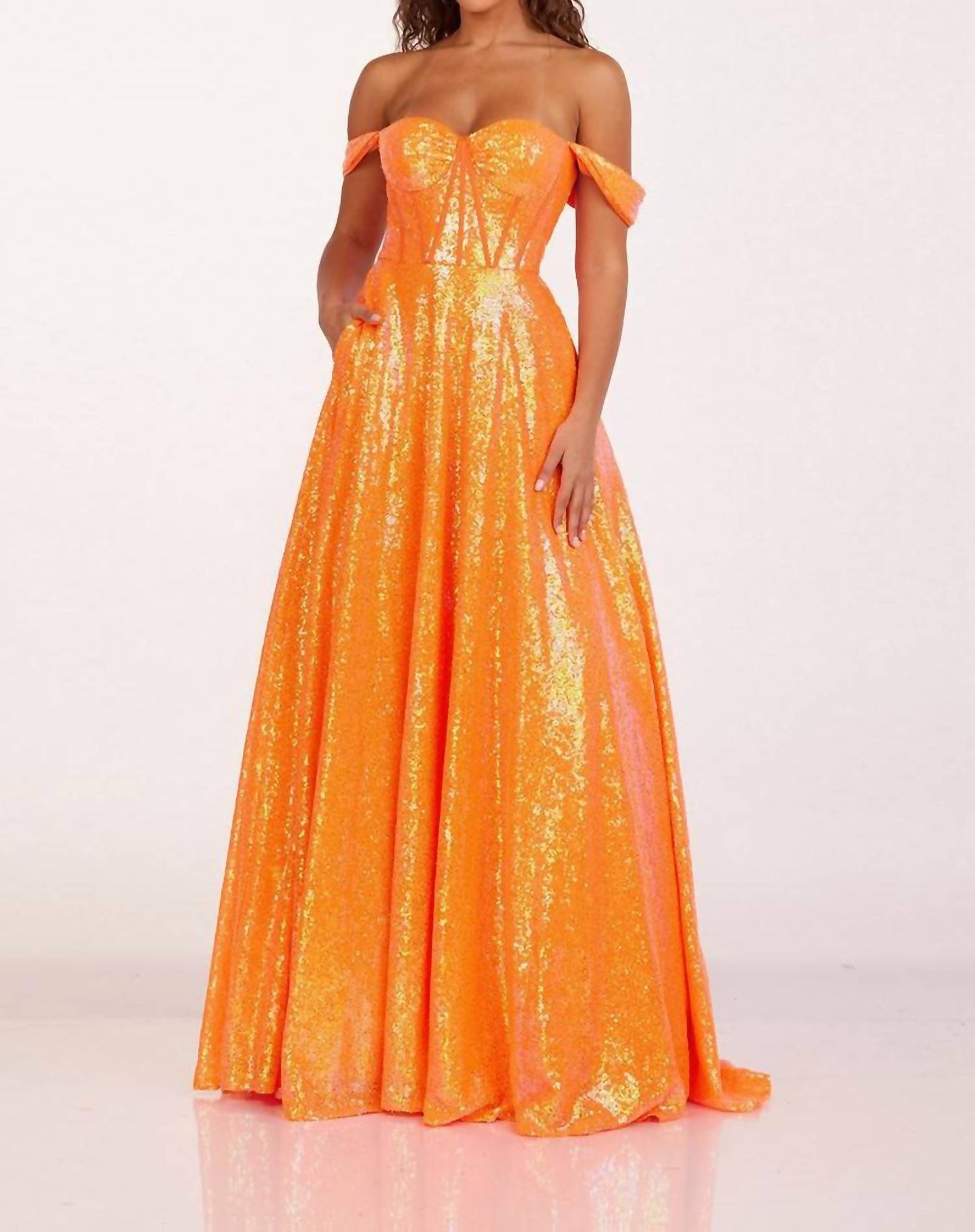 Abby Paris - Off-the-shoulder Gown