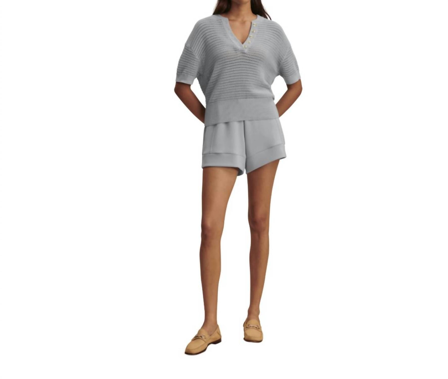 Varley - Callie Knit V-neck Top