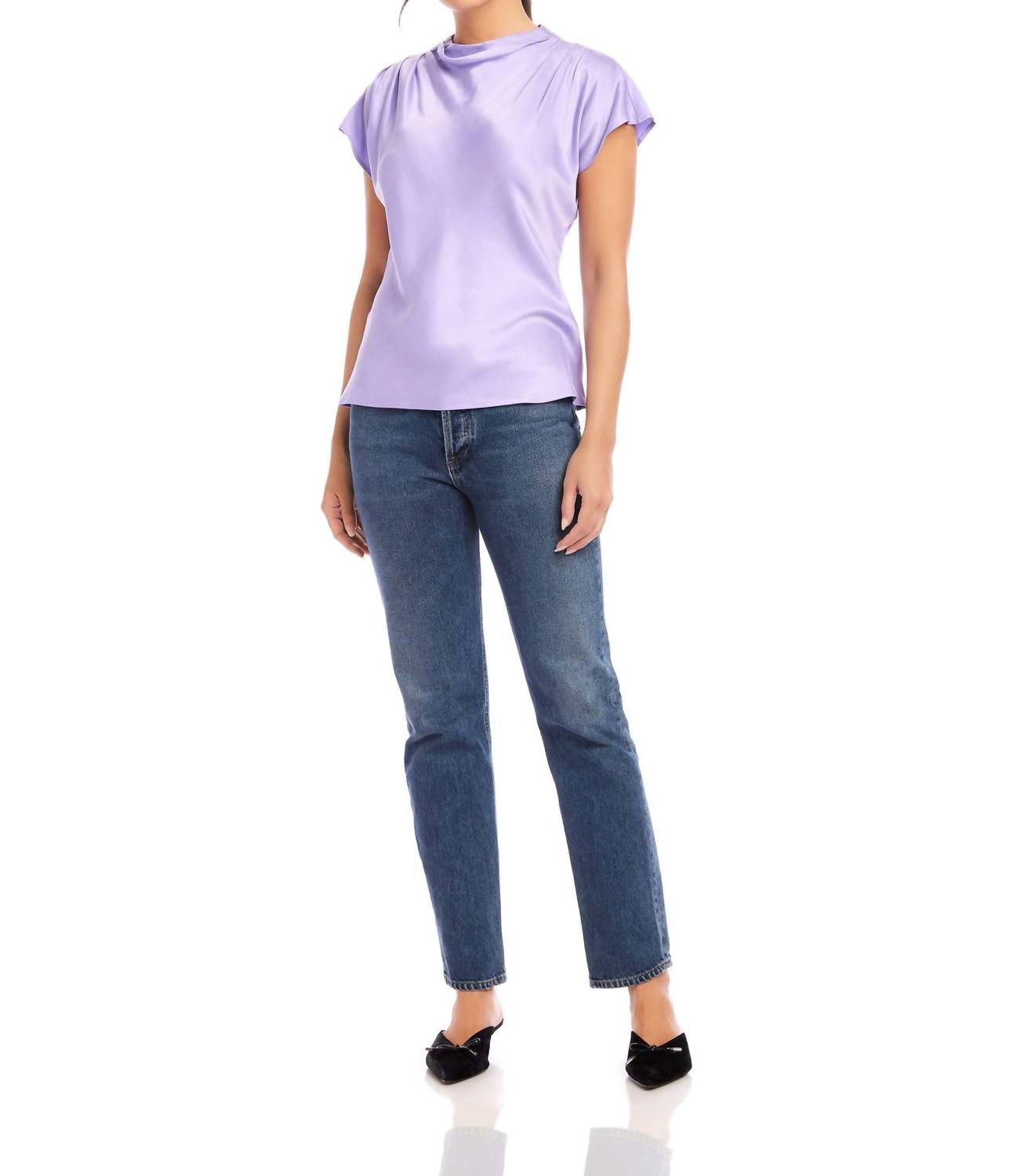 Fifteen Twenty - Emmeline Drape Neck Blouse