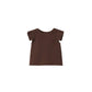 Omamimini - Gauze top with box pleated sleeve