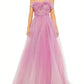 Mac Duggal - Strapless Glitter Tulle Ballgown