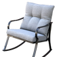 Rocker Set Chair and Teapoy Medium Grey
