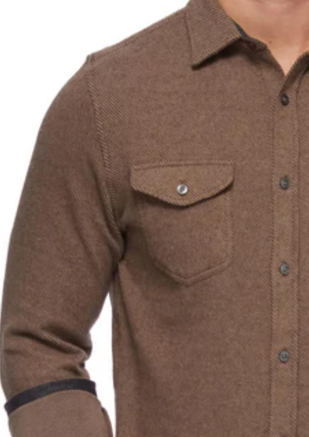 Flags & Anthem - Harvey Twill Knit Flannel Shirt