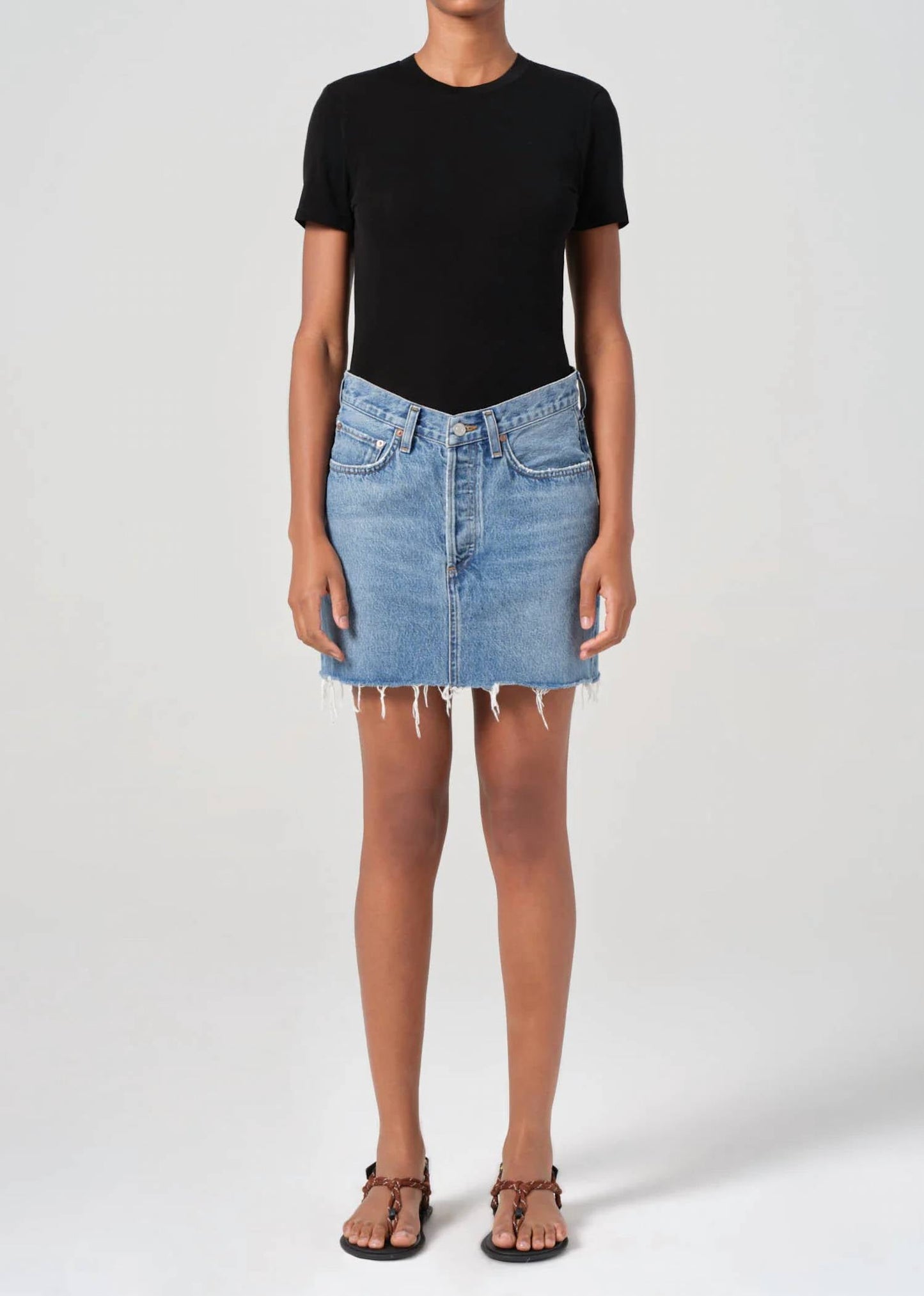 Agolde - V-Waist Mini Skirt