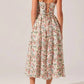 Astr - Wedelia Floral Bustier Midi Dress