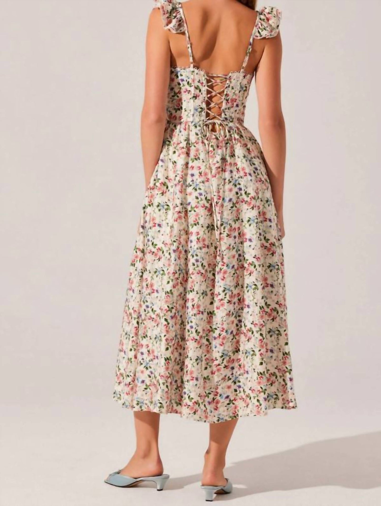 Astr - Wedelia Floral Bustier Midi Dress