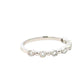 Aamiaa - 0.25 Carat Natural Diamond Bezel & Bar Band Ring - Size 6.5