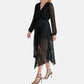 Steve Madden - Ari Lace Pleated Handkerchief Hem Dress