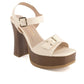 Andrea - Andrea Women's Heeled Platform Ankle Strap Sandals 64761