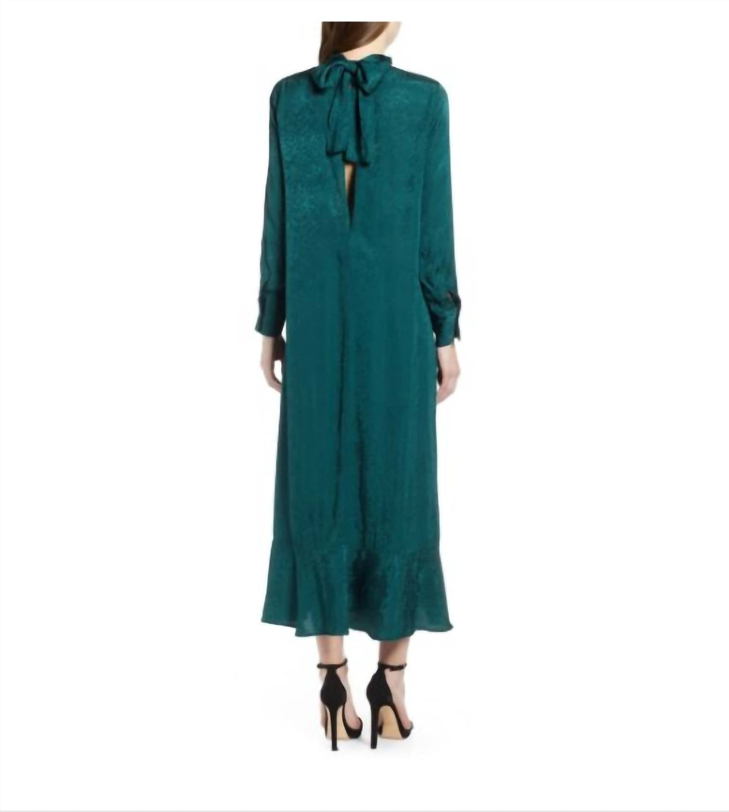 Topshop - Animal Print Jacquard Midi Dress