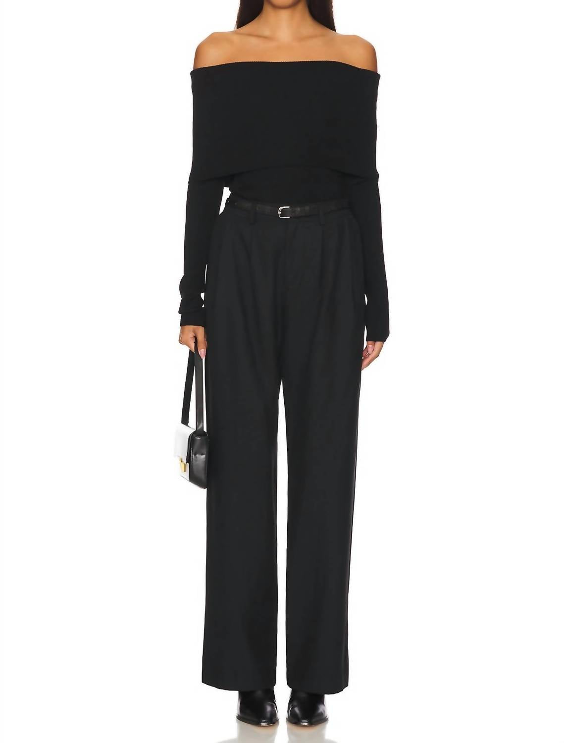 A.L.C. - Evelyn Merino Off Shoulder Top