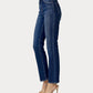 Risen - Women's Mandie Curvy Mid Rise Ankle Straight Slim Jeans