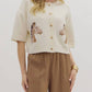 Entro - Saddle Up Short-sleeve Knit Cardigan