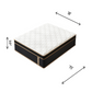 Home 10" Flexpedic Luxury Memory Foam & Pocket Spring Mattress