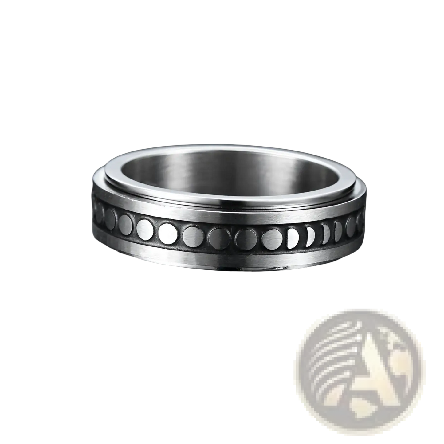 Celestial Stainless Steel Anxiety Spinner Ring Set
