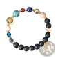 Celestial Zodiac Planet Matte Stone Beaded Bracelet