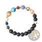 Celestial Zodiac Planet Matte Stone Beaded Bracelet